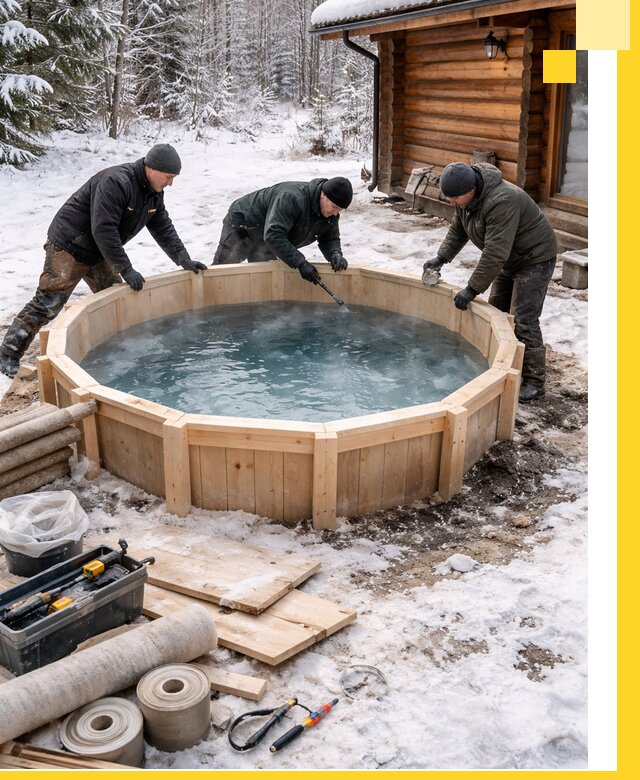 Изготовление и установка ледяных купелей под ключ в Ярцеве