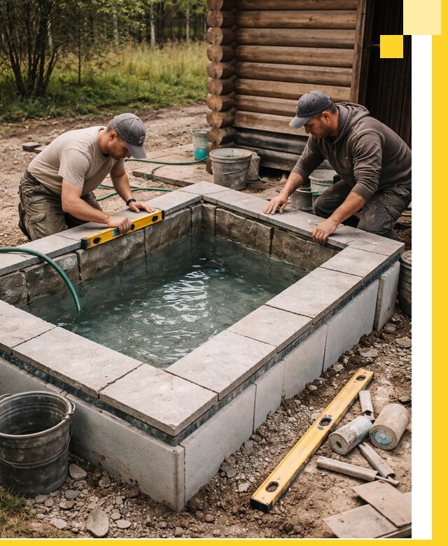 Изготовление и установка холодных купелей под ключ в Ярцеве